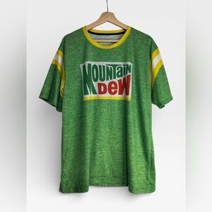 5 for $25🔥Mountain Dew Knit Green Logo T-Shirt Large